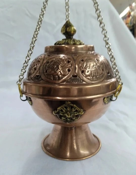 BOTAFUMEIRO 13,5 CM COBRE HECHO A MANO